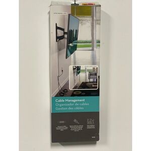 NIB Omni Mount Cable Management On-Wall Cable Cover White